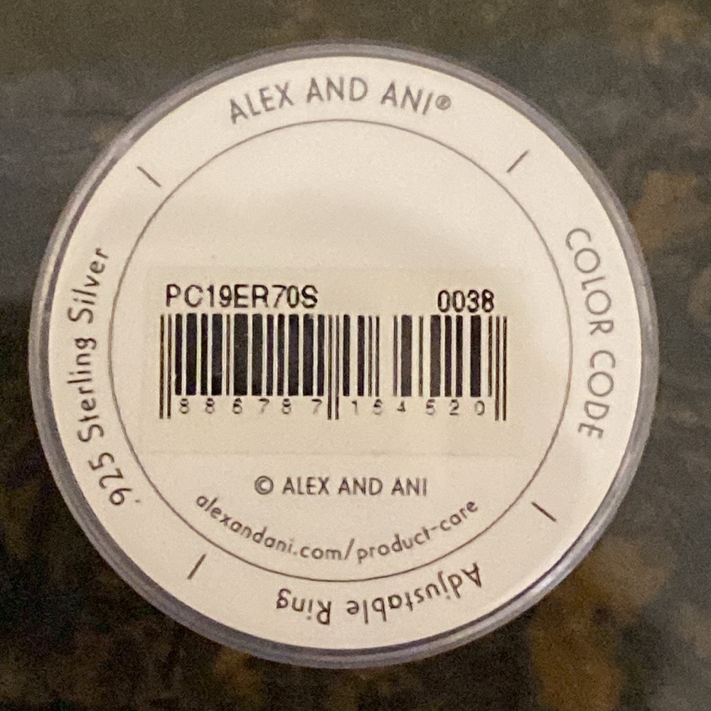 Alex and Ani Ruby Birthstone Ring Light Siam Crystal Size 7 - Picture 4 of 4